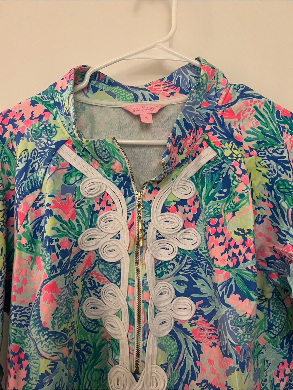 Lilly Pulitzer Skipper Popover - Mermaid’s Cove - XL EUC - Picture 6 of 10